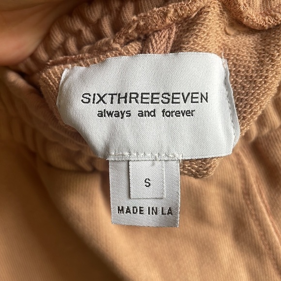 Revolve SIXTHREESEVEN The Sweat Short in Cocoa Size Small - Picture 4 of 5